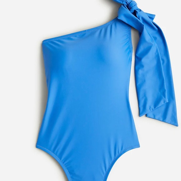 NWT J. Crew Bow one-shoulder one-piece sail blue size 20 - Picture 1 of 5